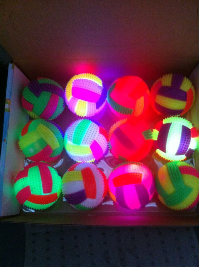 Sound And Light Colorful Massage Elastic Volleyball