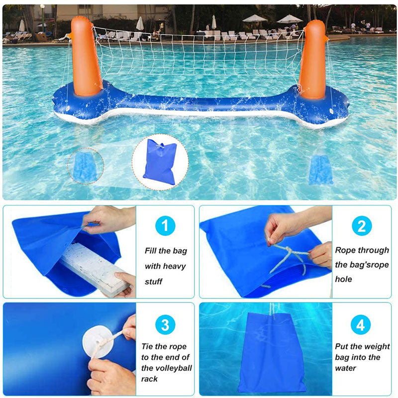 Inflatable Water Volleyball Stand Adult Playing Water Toy