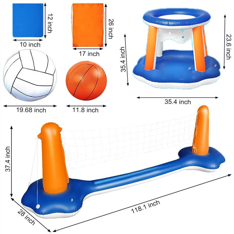Inflatable Water Volleyball Stand Adult Playing Water Toy