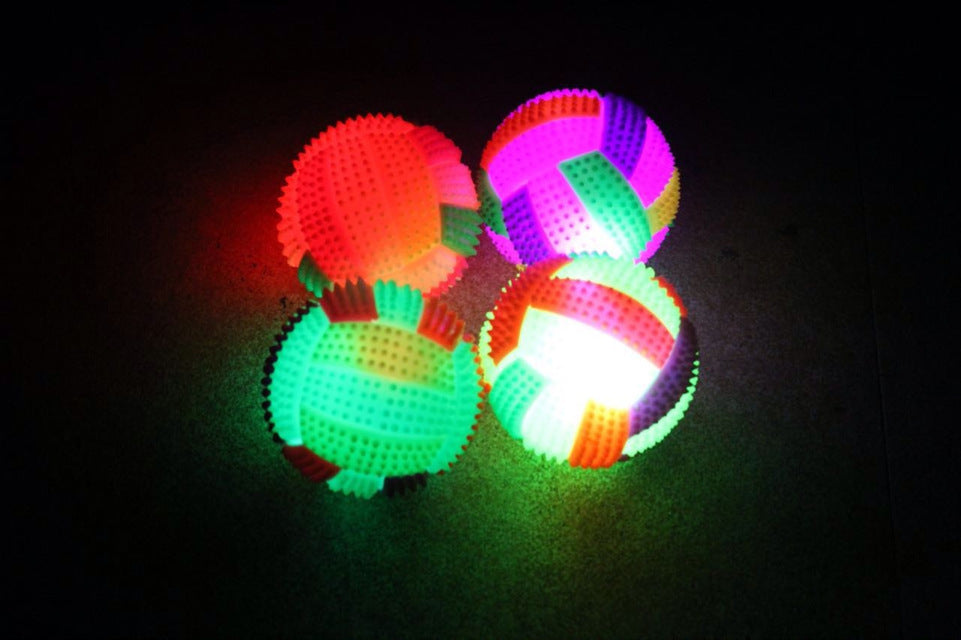 Sound And Light Colorful Massage Elastic Volleyball